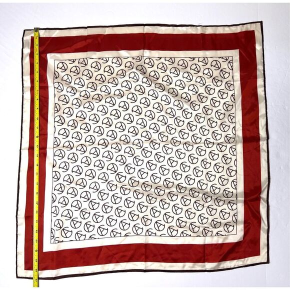 SM Kent Vintage 60s/70s Avon Presidents Club Western Branding Style Square Scarf - Picture 6 of 7
